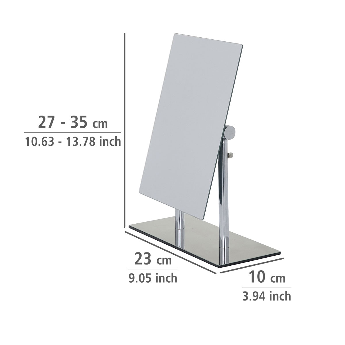 Wenko Kosmetik-Standspiegel Pinerolo Silber Bild 4