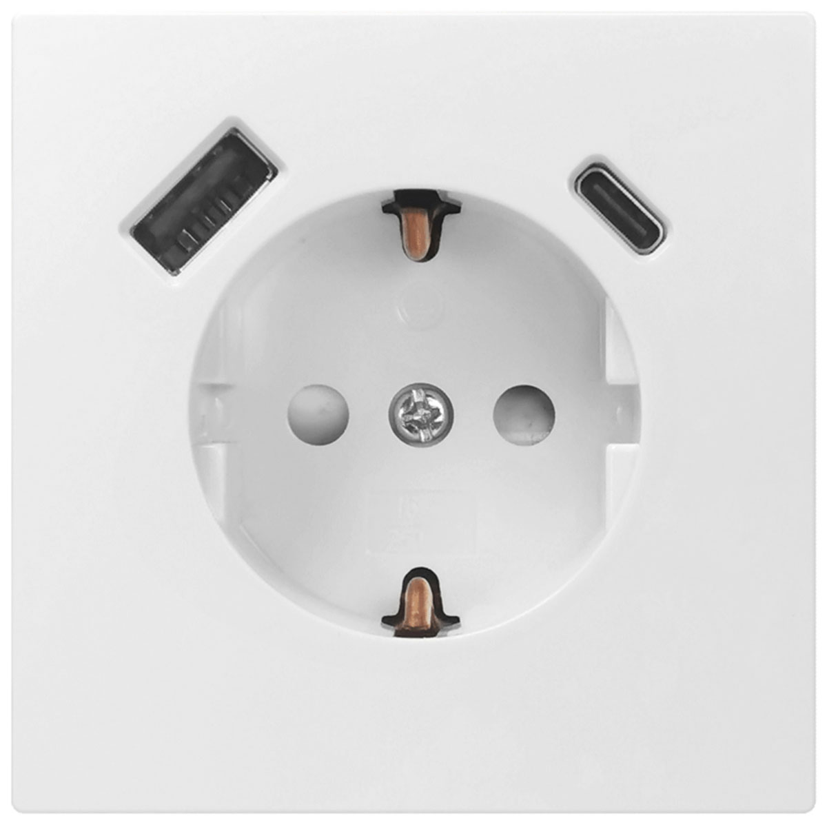 USB-Steckdose (A/C) Sao Paulo ultraweiß