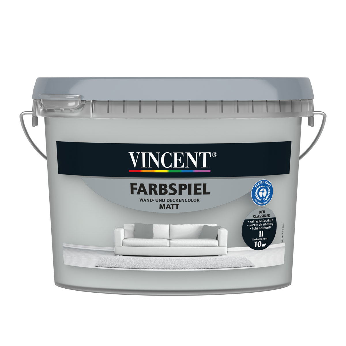 Vincent  Wandfarbe Farbspiel Stein matt 1 L