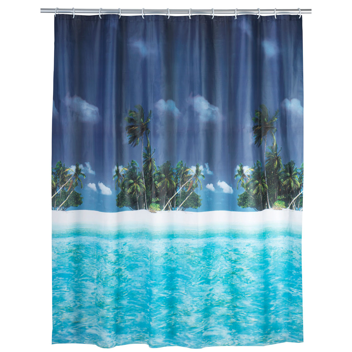Wenko  Duschvorhang Palmenstrand 180 x 200 cm