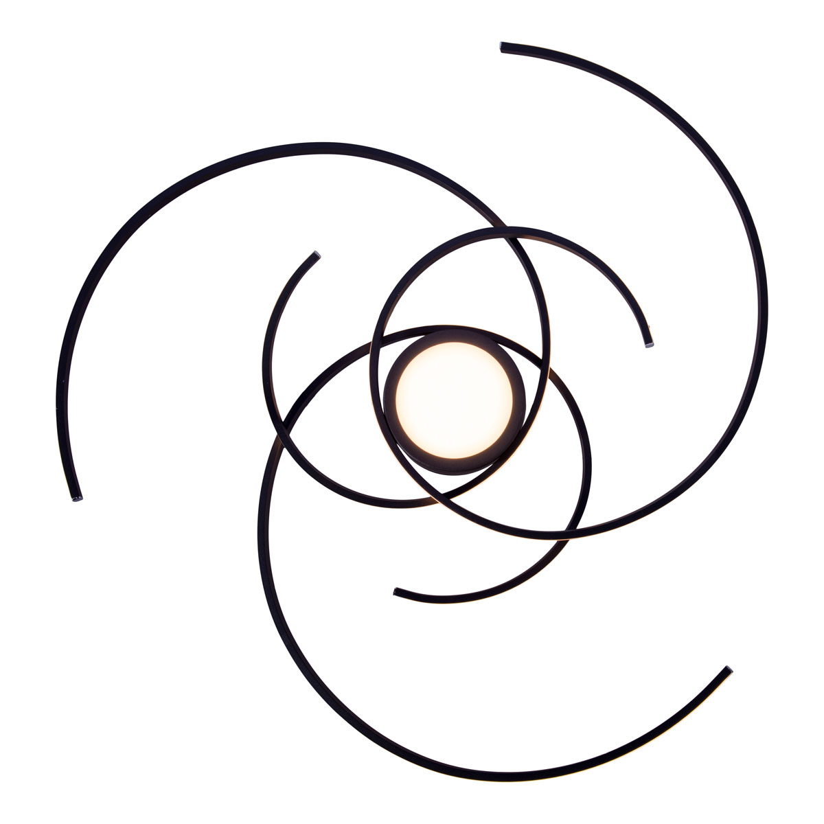 Naeve LED DL Radon Metall/KS schwarzLxBxH 75x75x7cm dimmbar Bild 3