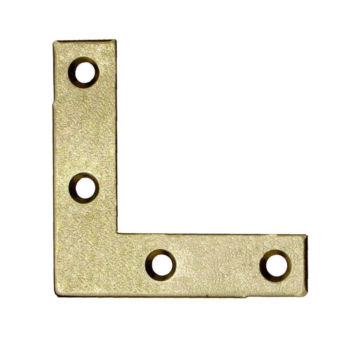 Connex Möbelwinkel 2,5 x 2,5 x 1 cm verzinkt gelb 10 Stück