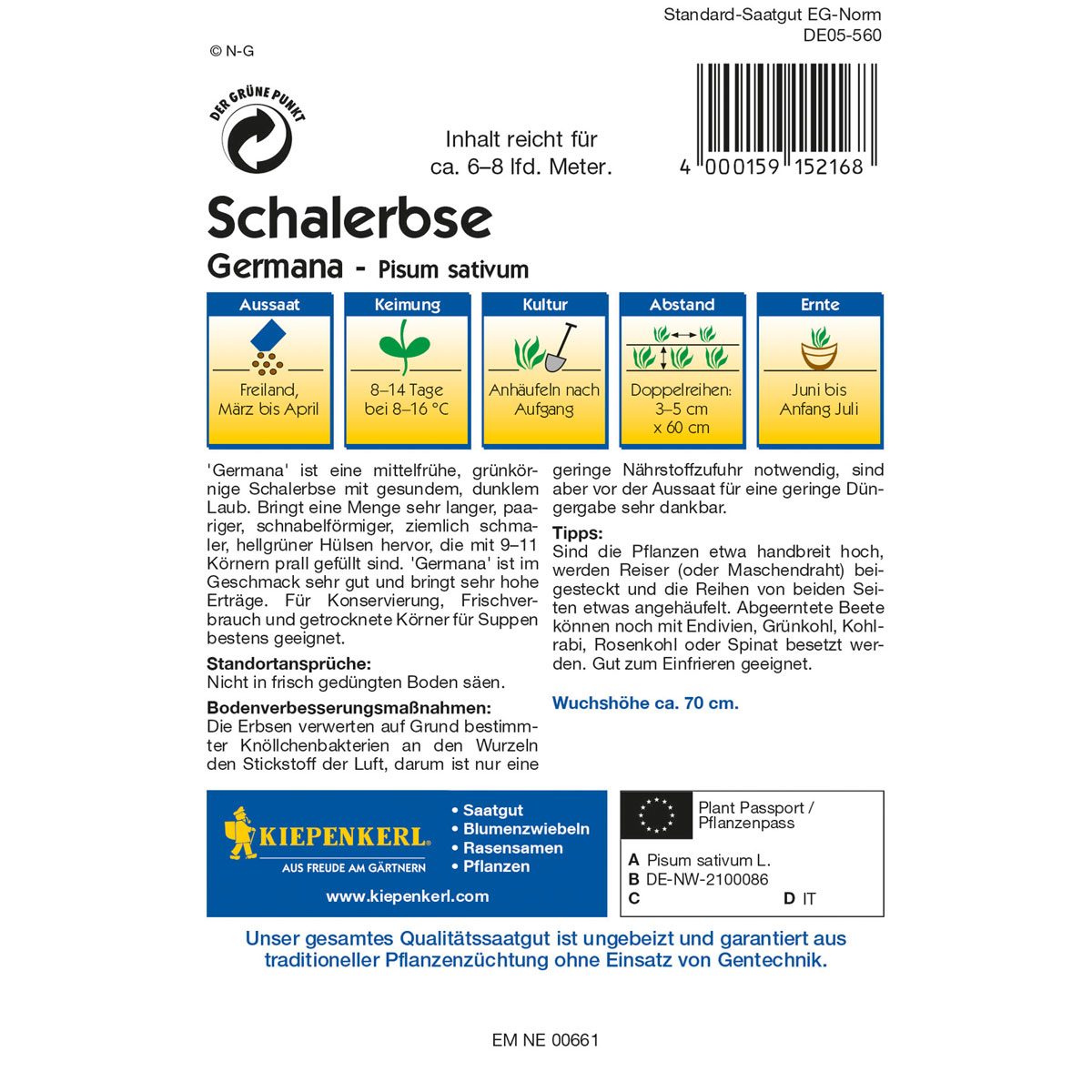 Kiepenkerl Schalerbsen Nebula Germana Bild 2