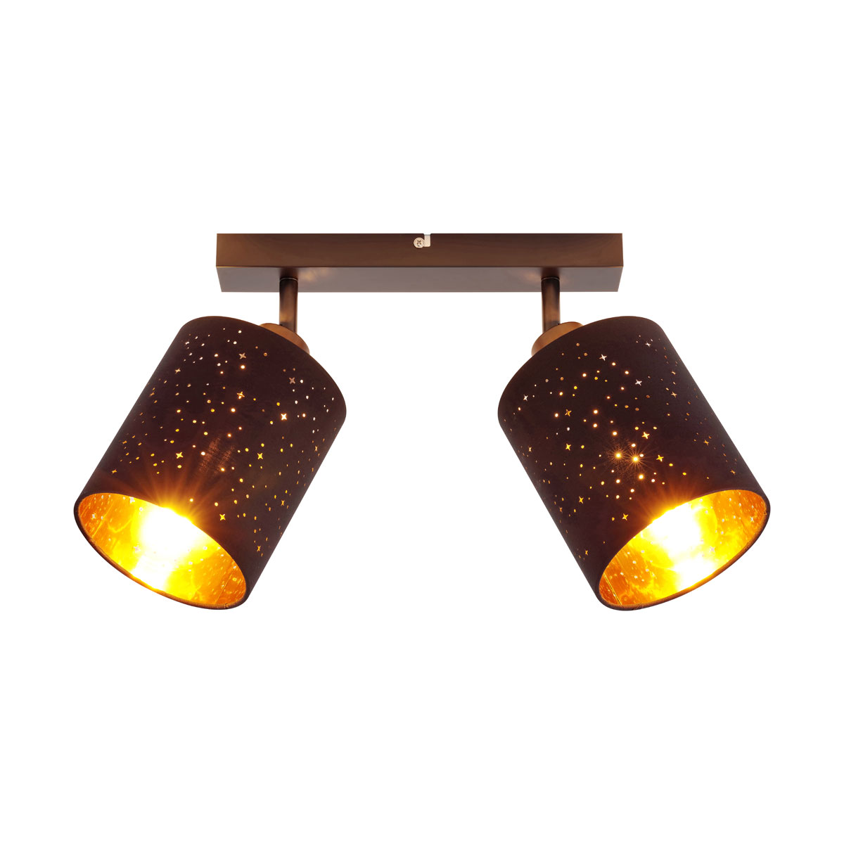 Flector Spotserie Kassandra schwarz-gold 2 flg.