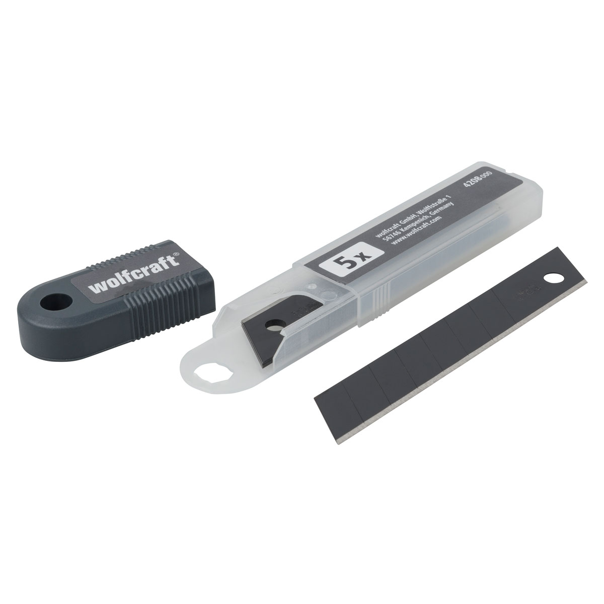 Wolfcraft 5 Profi-Sharp-Abbrechklingen 18 mm schwarz