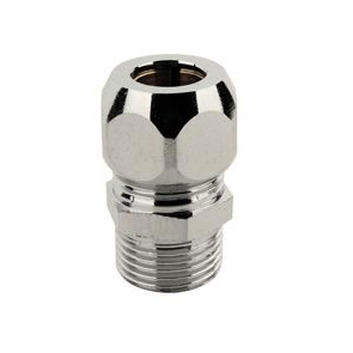 Kirchhoff Verschraubung mit Quetsch-Verschraubung 3/8"AG x 10 mm verchromt Kirchhoff Verschraubung mit Quetsch-Verschraubung 3/8"AG x 10 mm verchromt