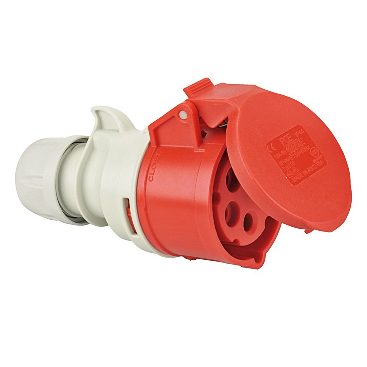 Cee-Kupplungs-Steckdose 16A 5-polig rot