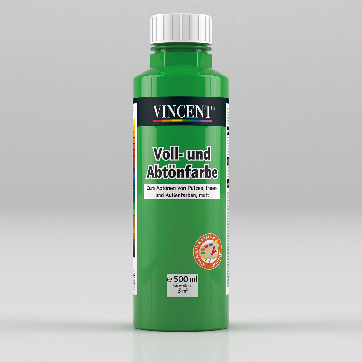 Vincent Voll- und Abtönfarbe grasgrün 0,5 L Bild 1