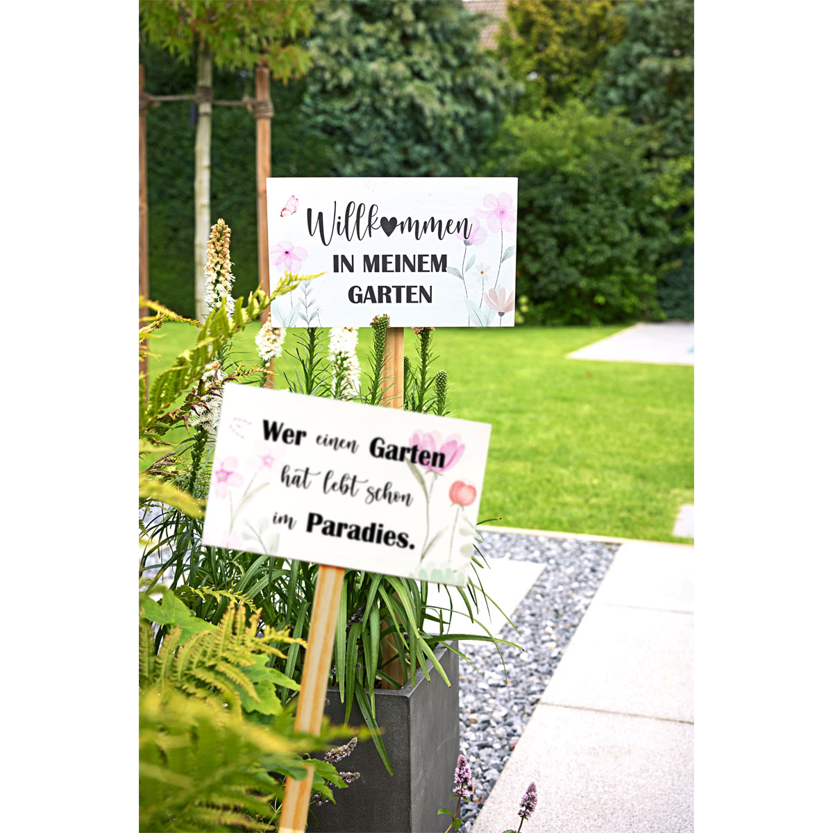 Gartenstecker Paradiesgarten Bild 3