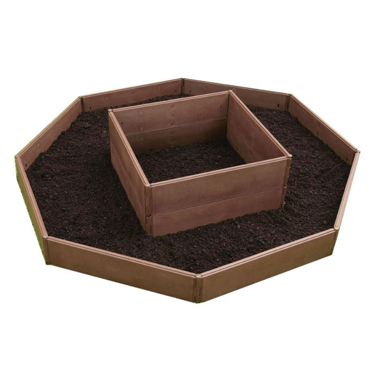 Wingart Variables Hochbeet 8 Paneele Holzstruktur braun Bild 6