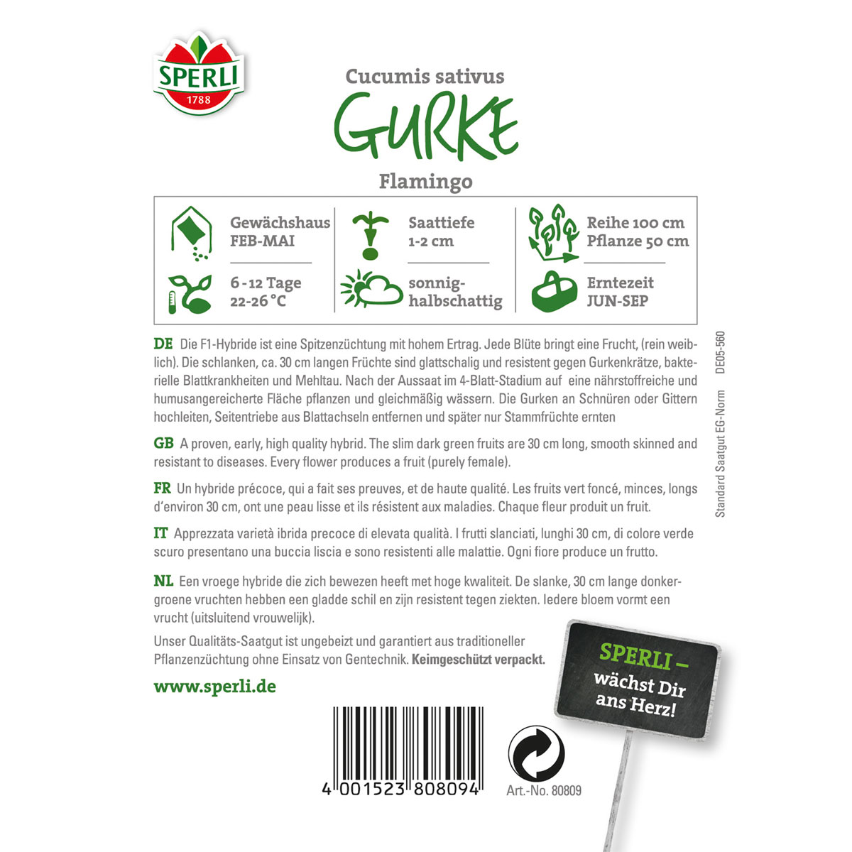 Sperli Salatgurken Flamingo Bild 2