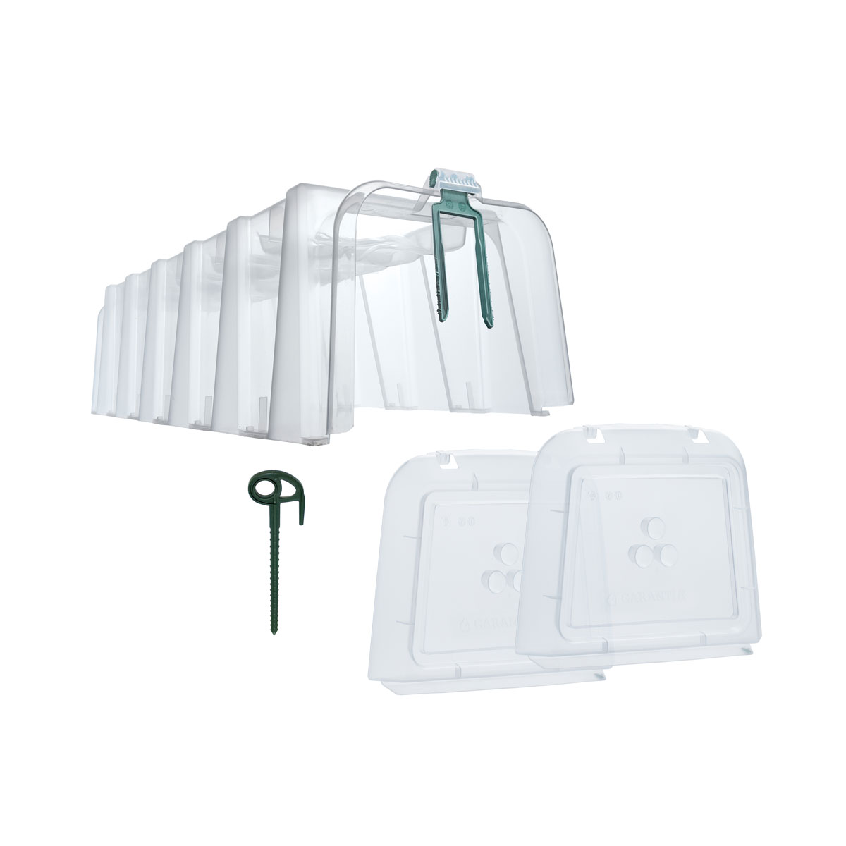 Garantia  Pflanztunnel Sunny 5er-Komplettset inkl. Endkappen und Bodenanker