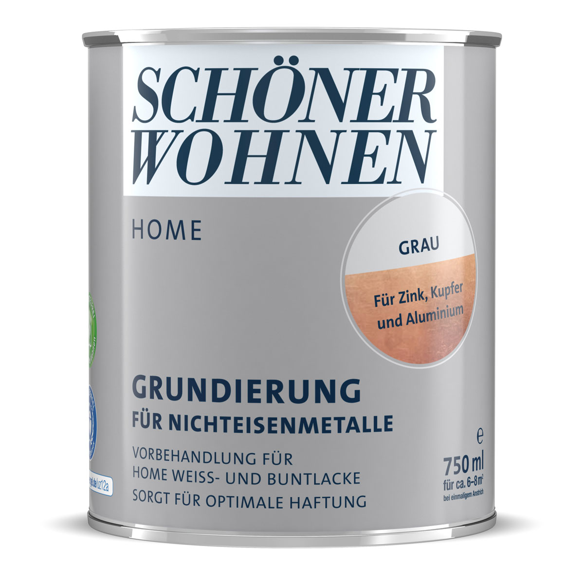 Schöner Wohnen Farbe Grundierung Home für Nichteisenmetalle grau 750 ml