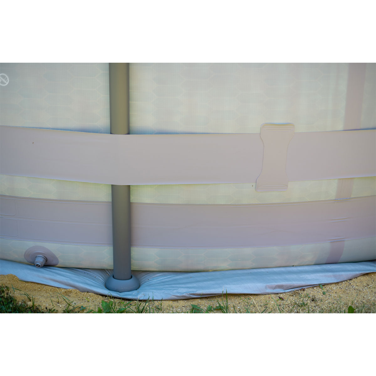 Summer Waves Elite Frame Pool 488x488x122cm Anthrazit Bild 4