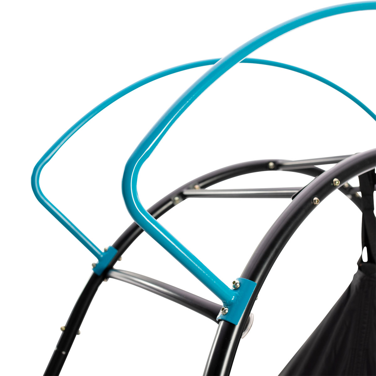 TP Toys Klettergerüst UFO mit Hängesessel 122x217x201cm Schwarz Bild 6