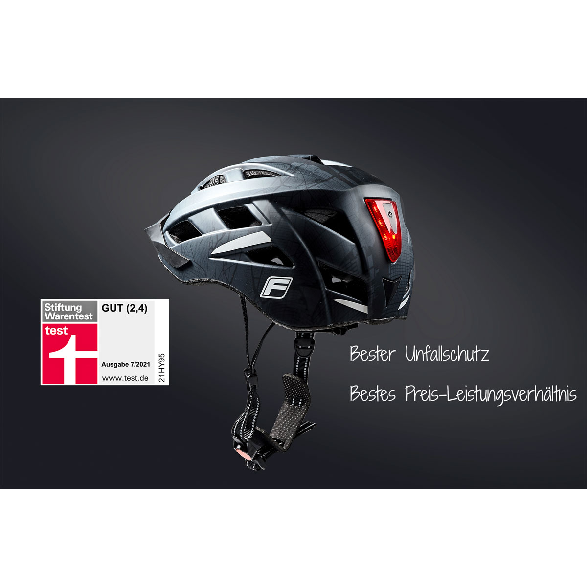 Fischer Bikes Fahrradhelm Urban Brooklyn L/XL anthrazit Bild 5