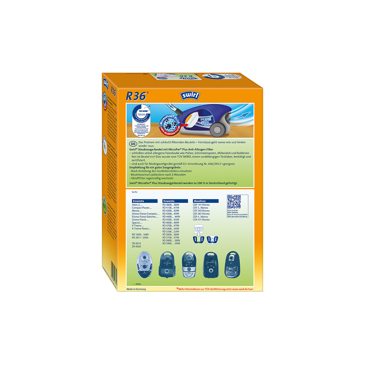 Staubsauger-Beutel R 36 EcoPor Bild 2