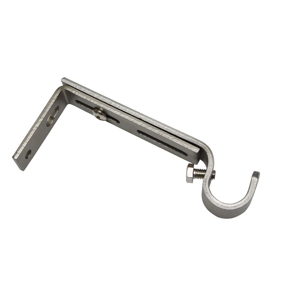 Gardinia Metall-Träger Memphis silber-matt 1 läufig 10-14 cm Bild 1