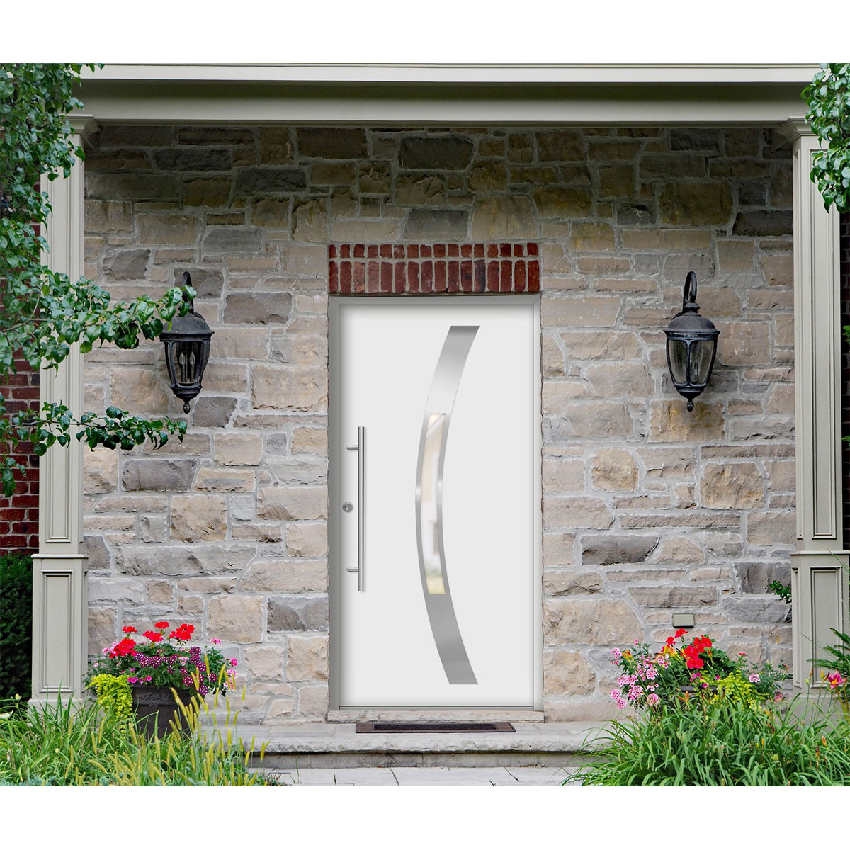 SplenDoor  Premium-Haustür Passivedoor Goeteborg energiesparend weiss 110 x 210 cm links Bild 2