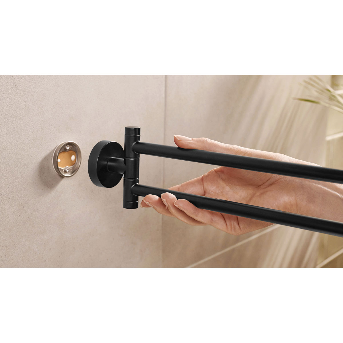 Tesa MOON White Handtuchhalter zweiarmig  Bild 5