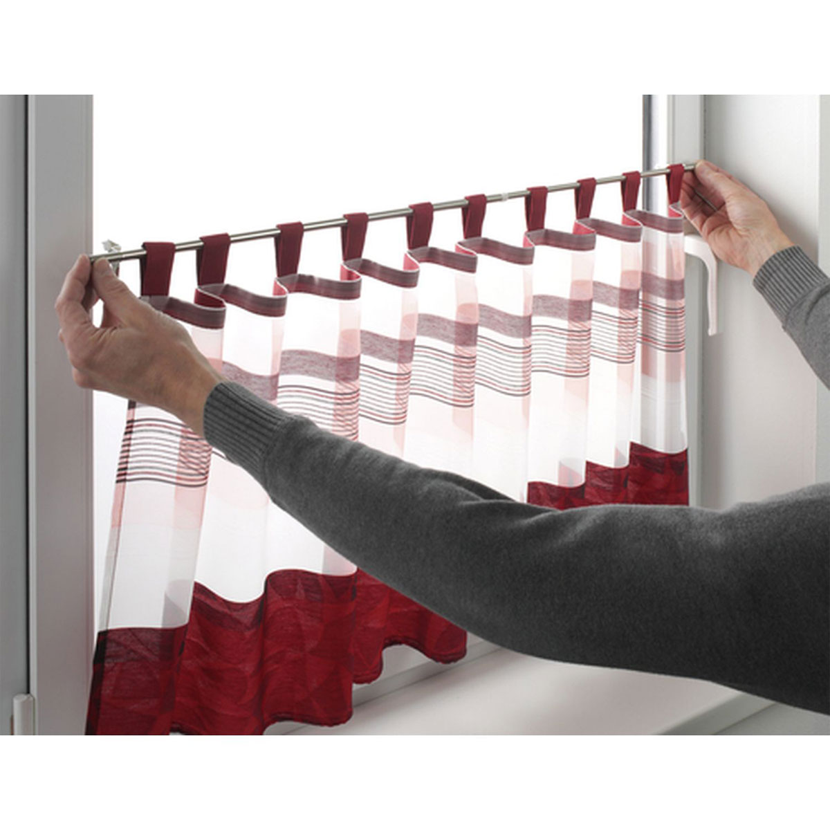 Gardinia Gardinénstange Filigrano Kugel 80-110 cm Durchmesser 8/10 cm weiß Bild 6