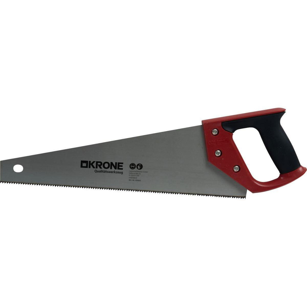 Krone Handsäge 400 mm Zähne gehärtet 2K-Griff Krone Handsäge 400 mm Zähne gehärtet 2K-Griff