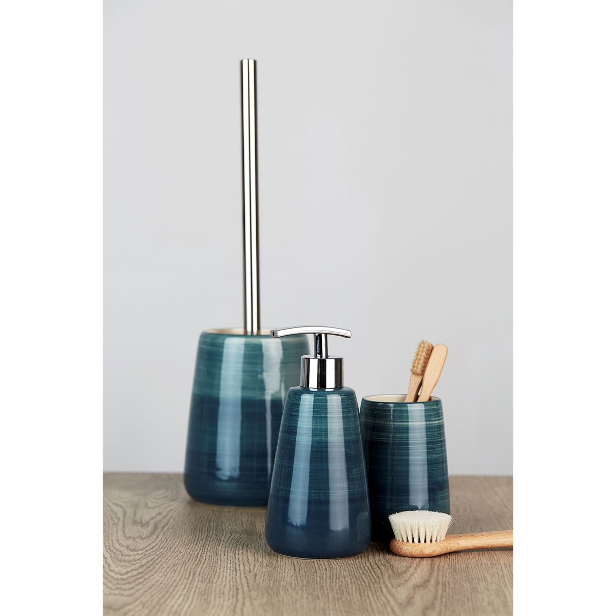 Wenko Seifenspender Pottery petrol 360 ml Bild 3