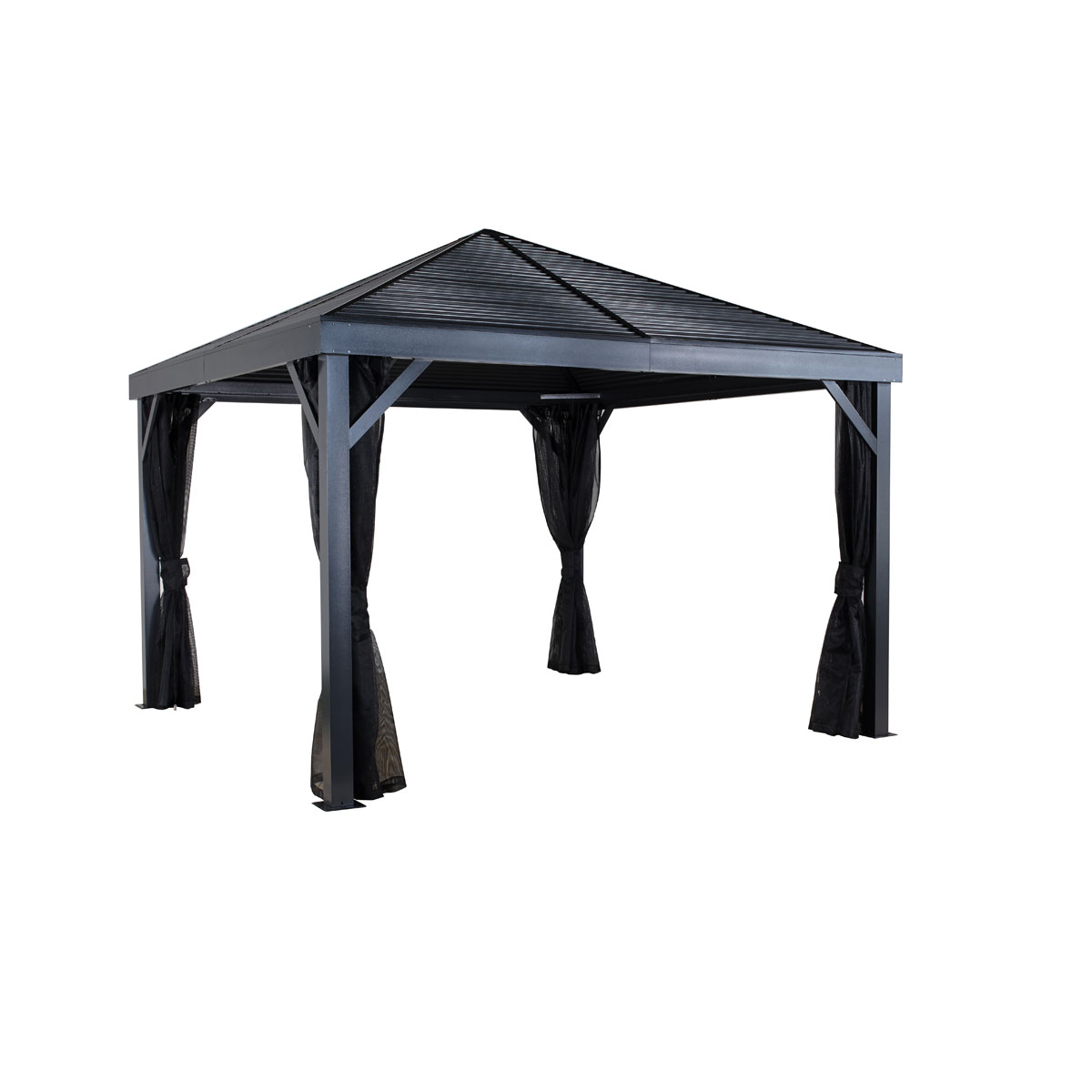 Sojag Pavillon South Beach 1212 364,3x364,3x310cm Basaltgrau