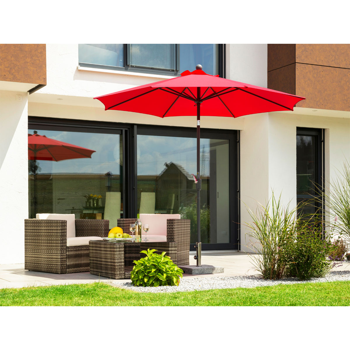 Schneider Schirme Sonnenschirm Harlem 270 cm Rot Bild 5