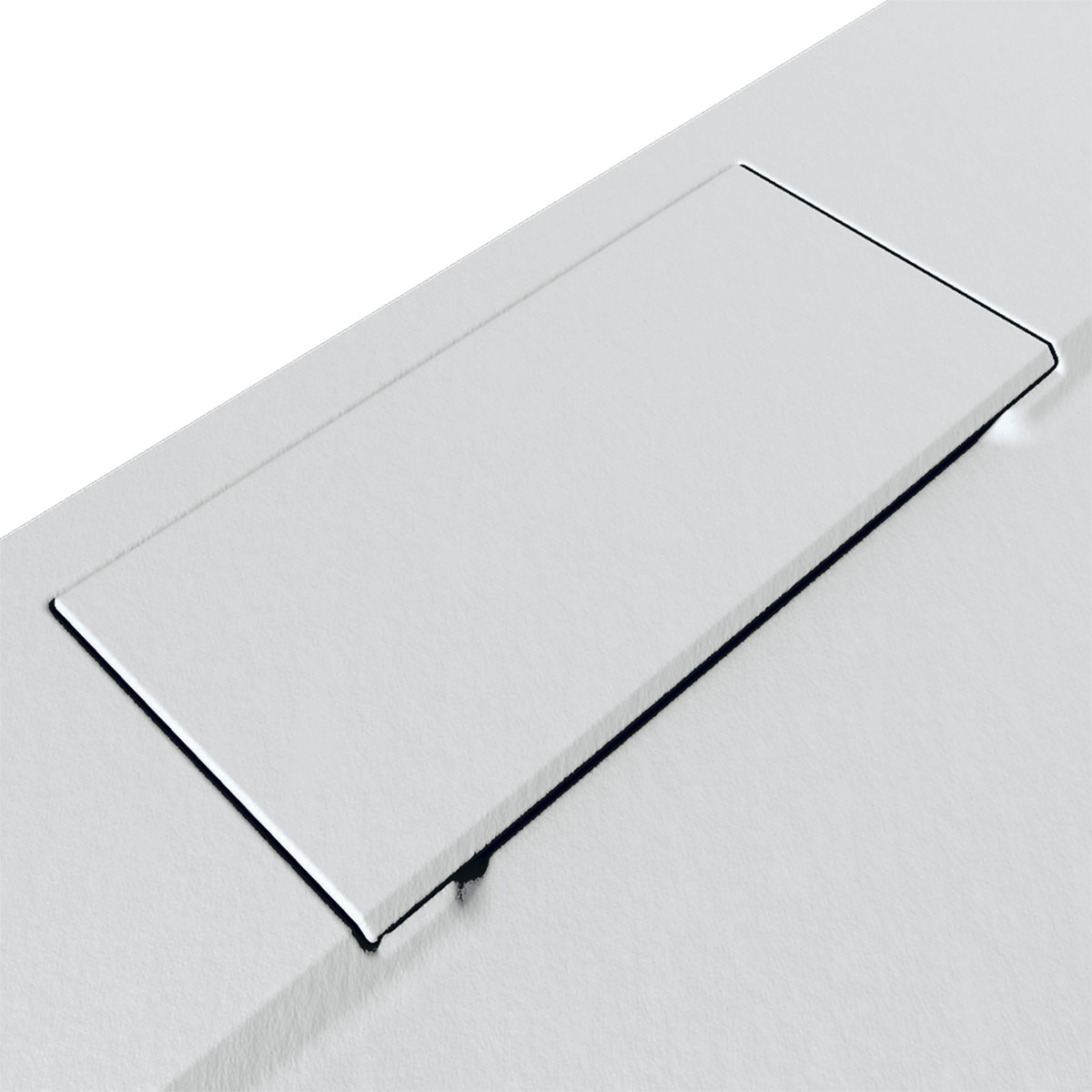 Breuer  QUICK72 Duschwanne Lite Line Steinoptik weiß 900x900 mm Bild 3