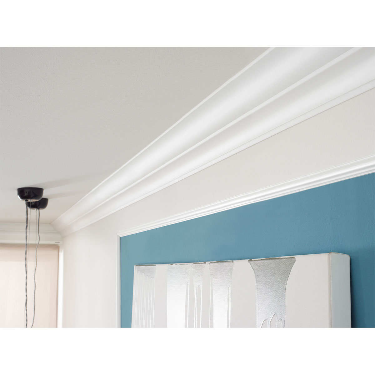 Zierprofil Sylvia weiß 1 x 2 m Bild 2