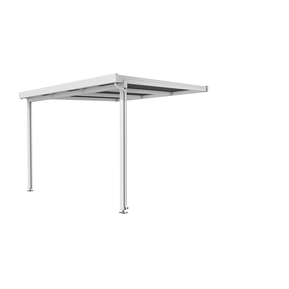 Terrassenüberdachung Pro Weiß Bild 1