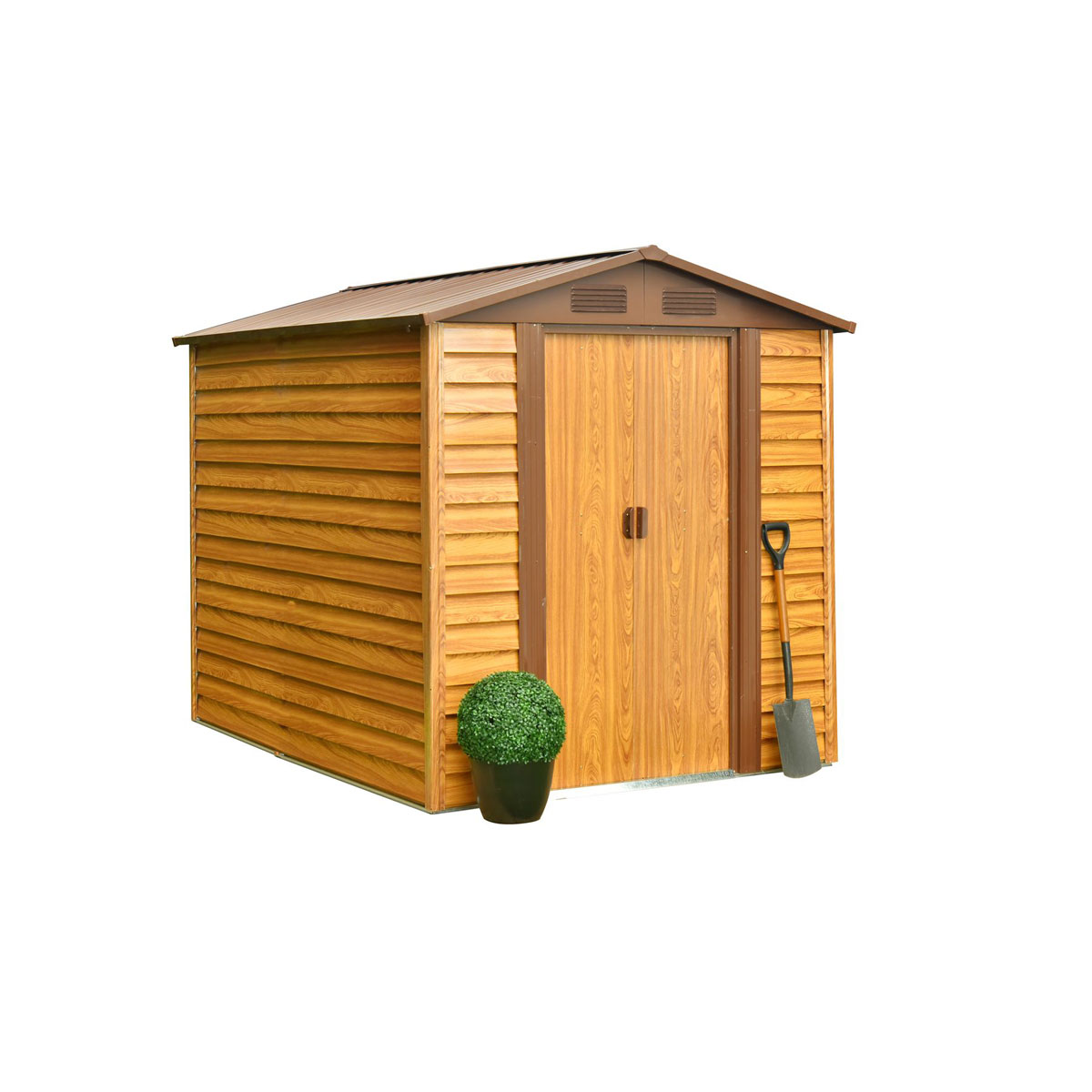 Pergart Gerätehaus Frankfurt II 4m² holzoptik