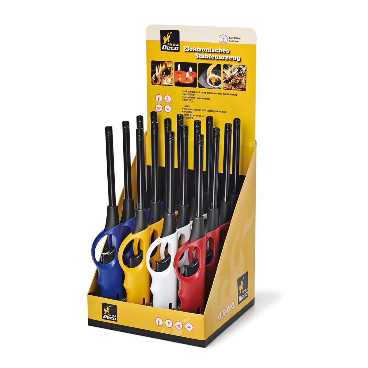 Stab-Feuerzeug farblich sortiert Bild 2