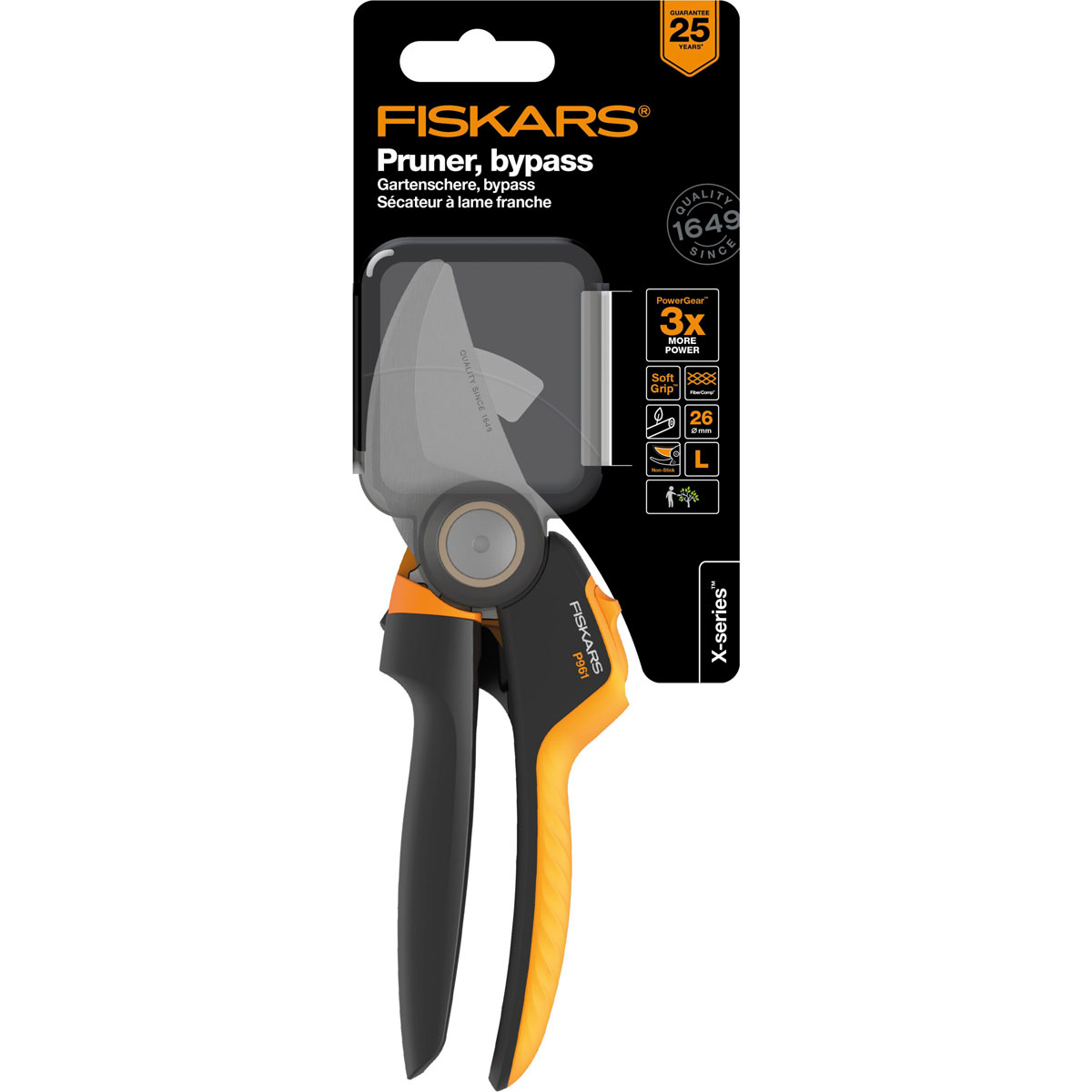Fiskars Gartenschere X-Series Power Gear P921 Bypass Bild 2