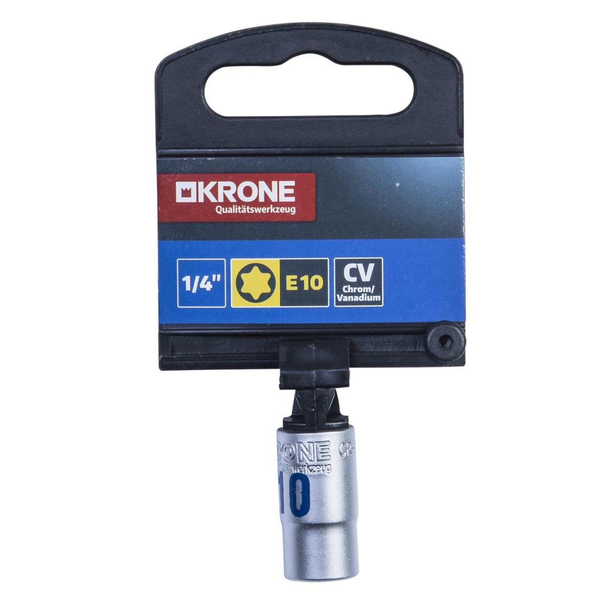 Krone Steckschlüssel 1/4 Zoll TX E10 Bild 4