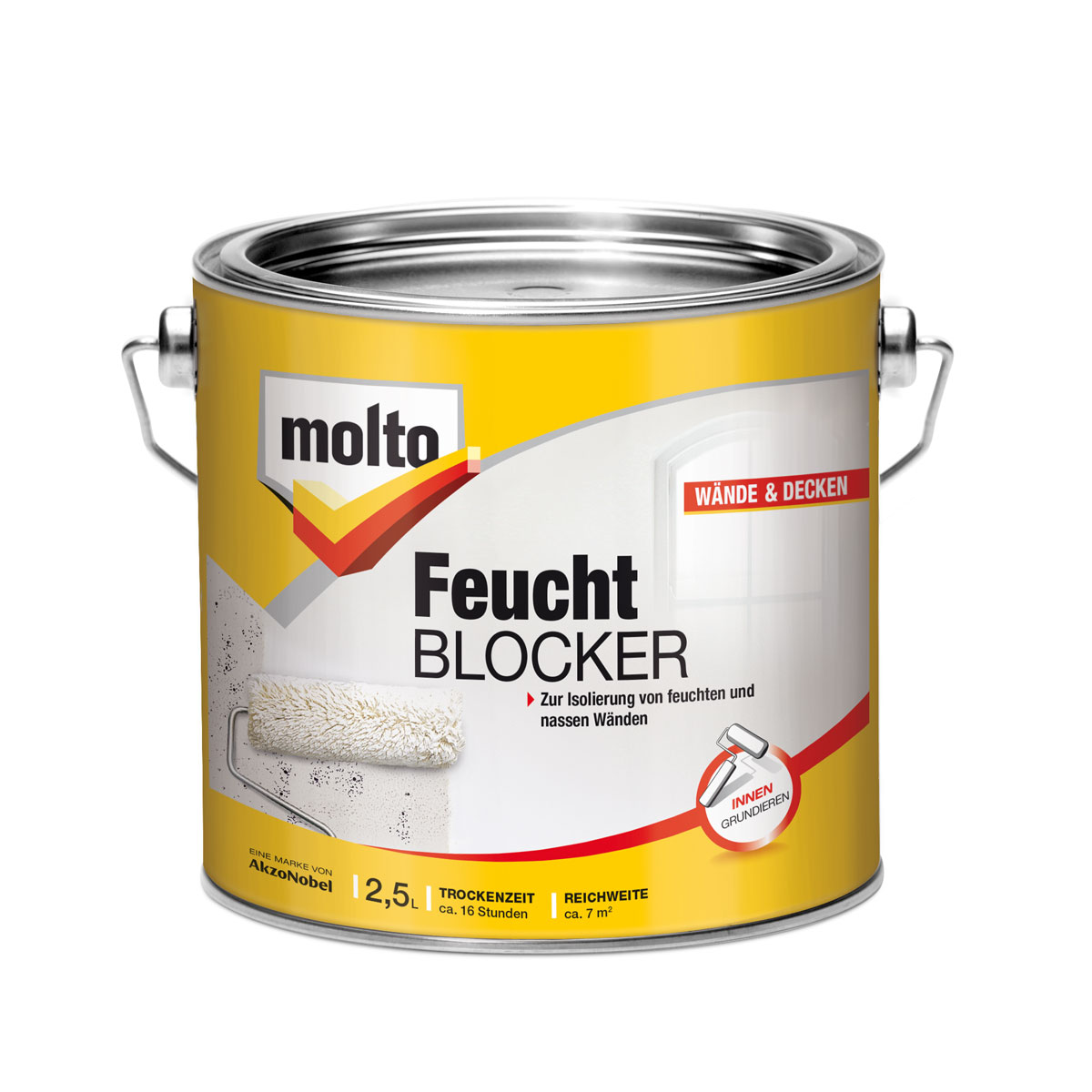 Molto Feucht-Blocker Isolierfarbe 2,5 L Molto Feucht-Blocker Isolierfarbe 2,5 L