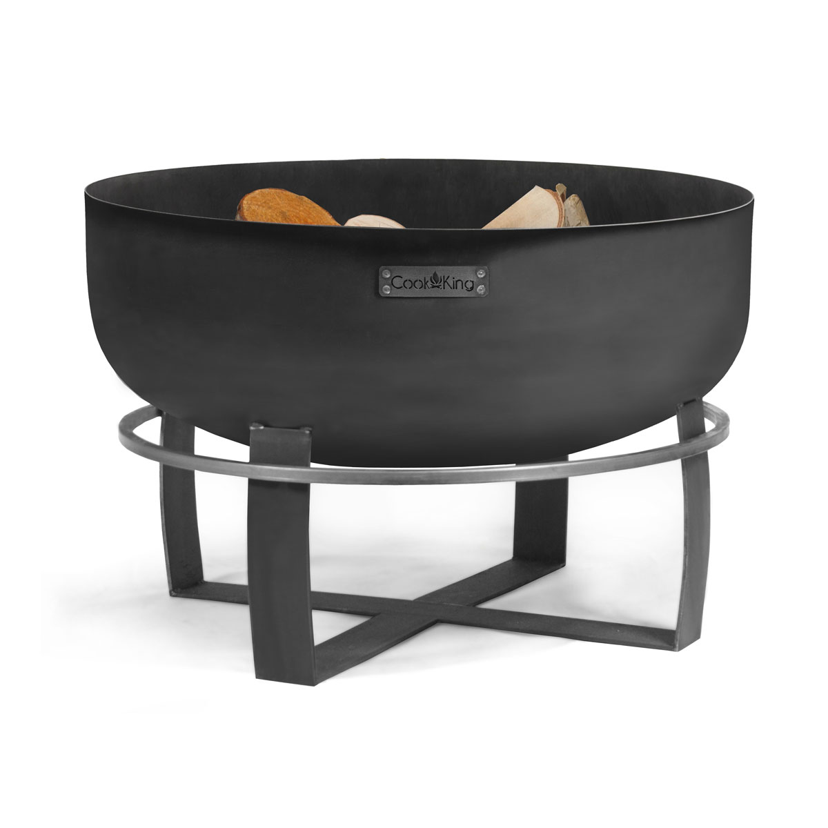 CookKing Feuerschale XXL Viking 80x50cm Schwarz