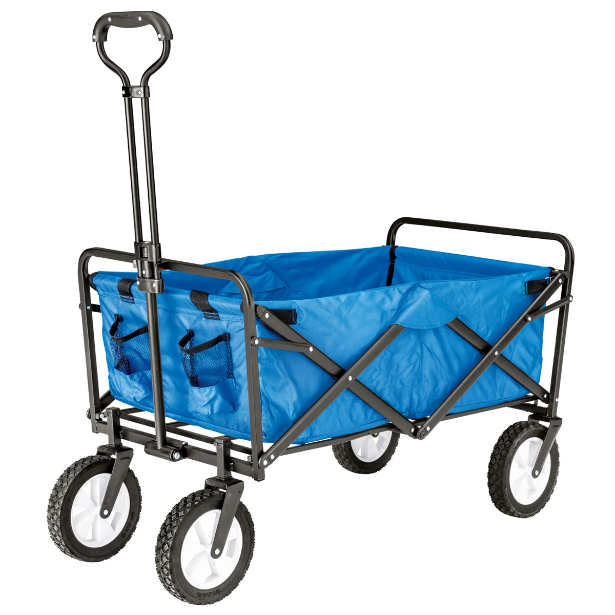 Haveson Bollerwagen faltbar 89 x 59 x 48 cm blau Bild 1