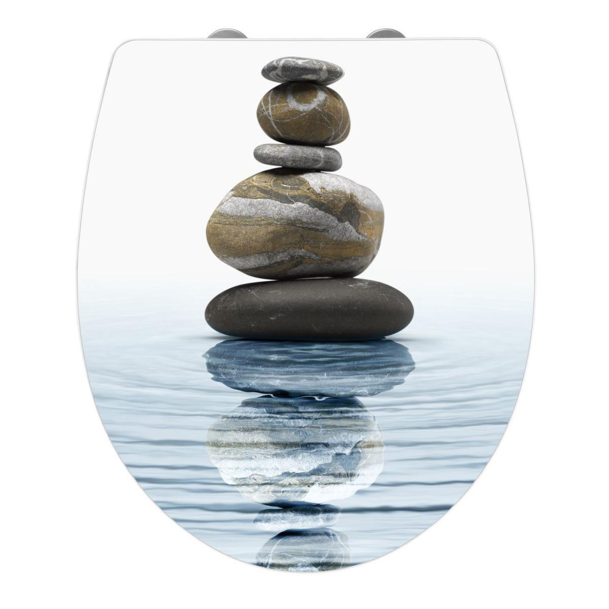 Wenko Premium WC-Sitz Meditation antibakteriell mit Absenkautomatik