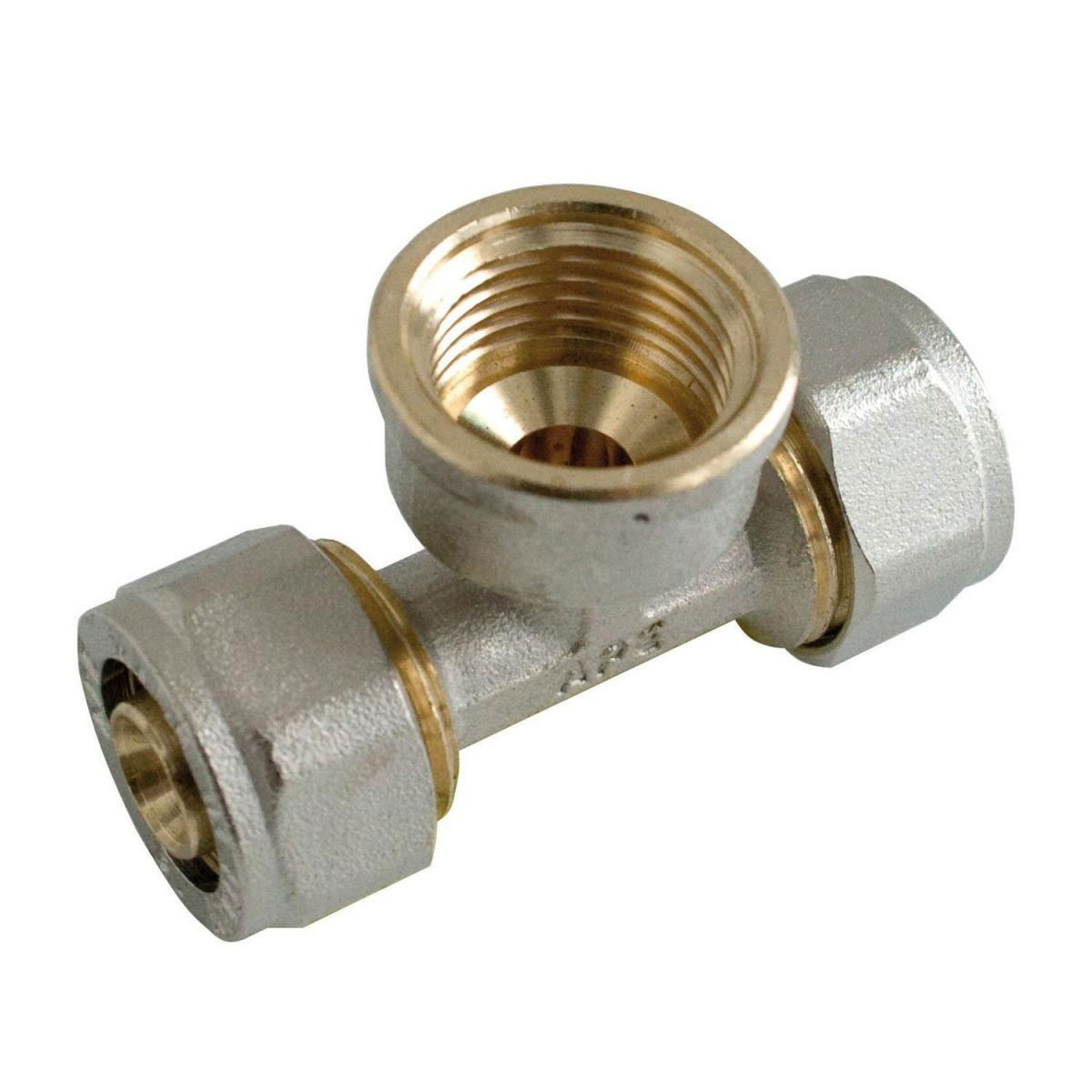 Kirchhoff T-Übergangsstück 20 mm x ¾ IG x 20 mm Klemmfitting MSVR Kirchhoff T-Übergangsstück 20 mm x ¾ IG x 20 mm Klemmfitting MSVR