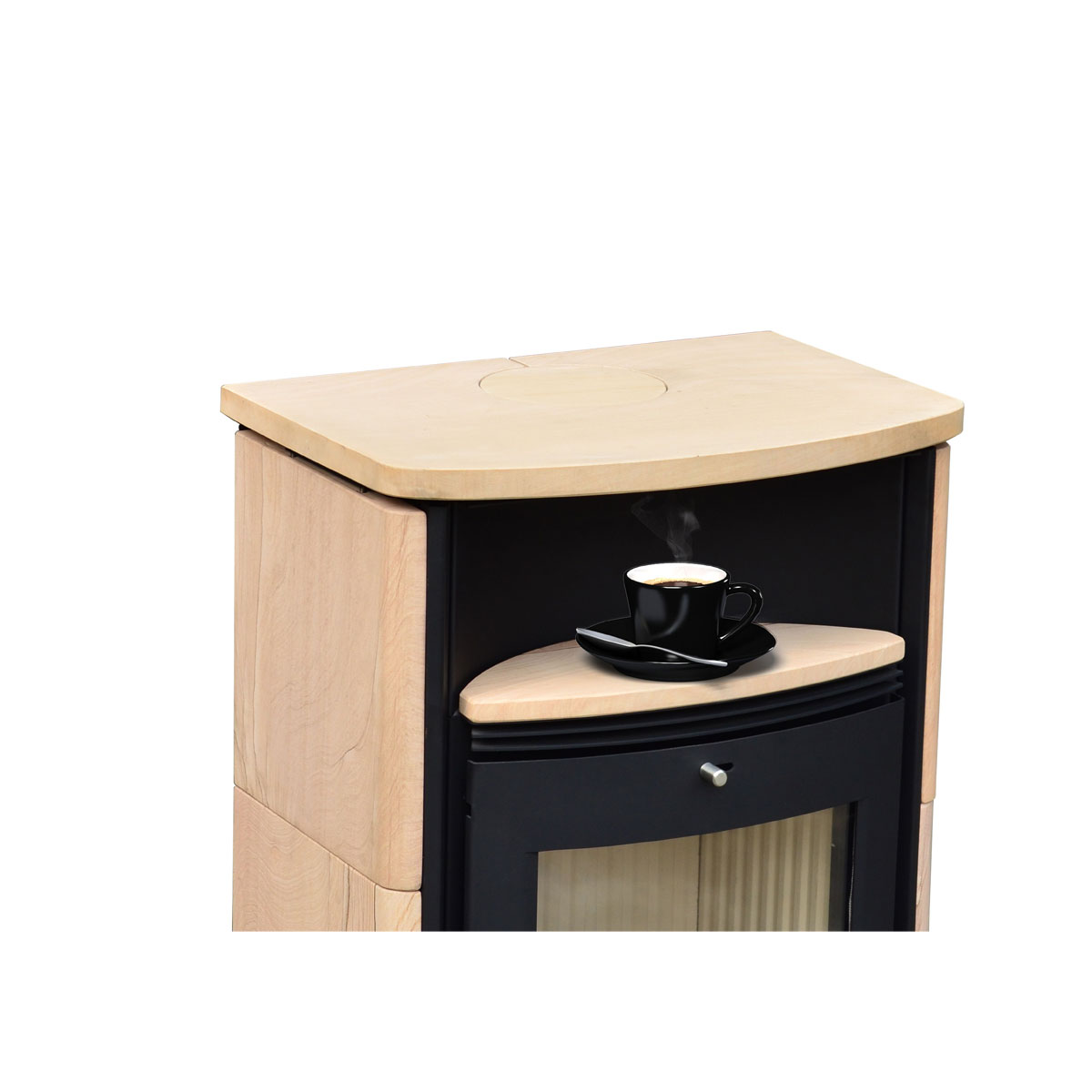 ACCENTE Kaminofen Turin 2.0 Sandstein Bild 3