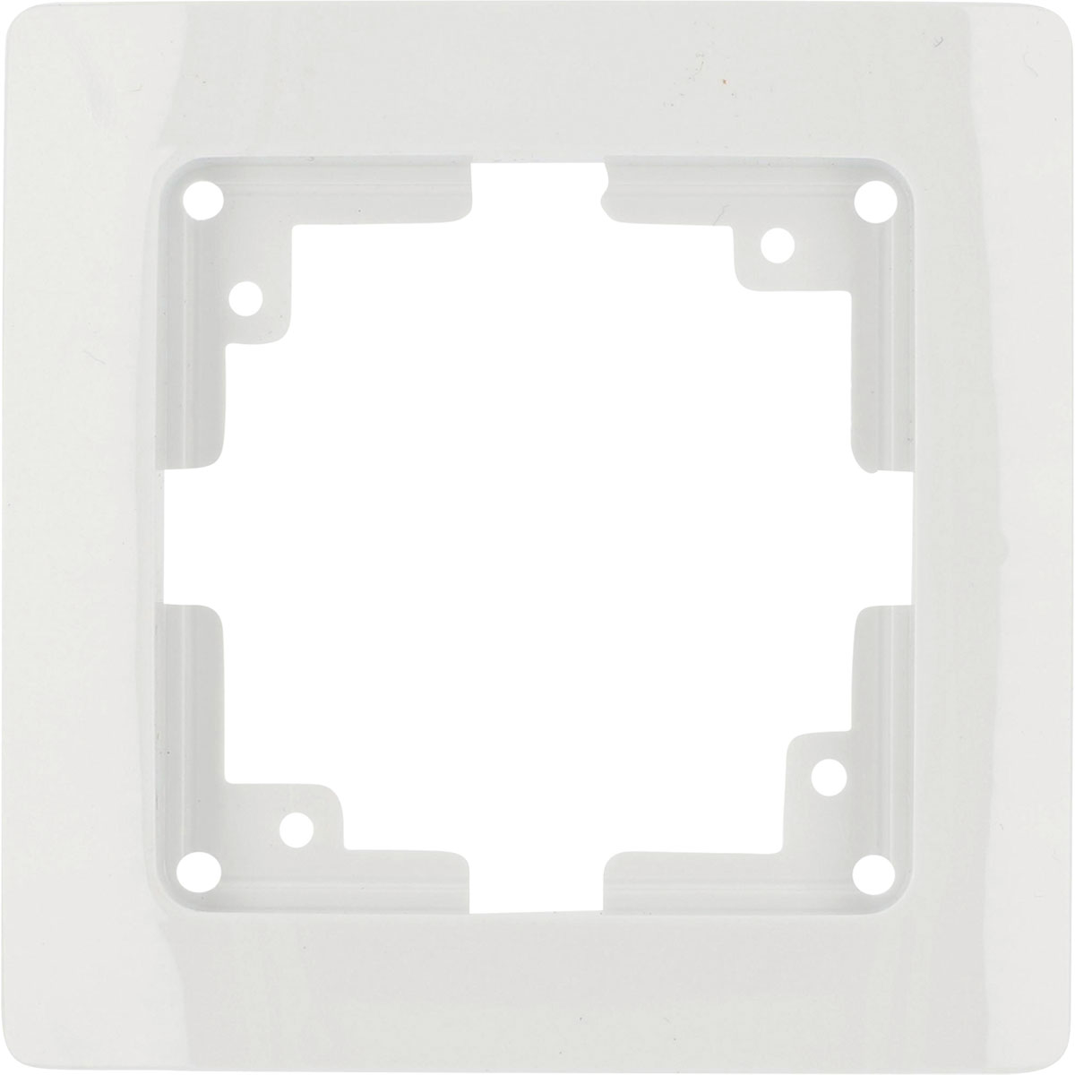 Unitec Abdeckrahmen Monaco 1-fach ultraweiß 12 x 8,2 x 1 cm