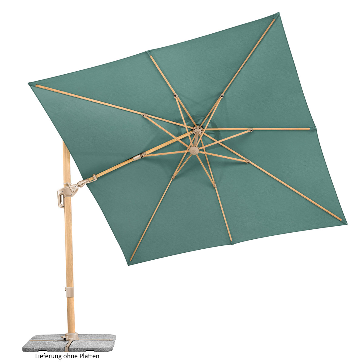 Schneider Schirme Ampelschirm Rhodos Twist Loft grün ca 300 x 300 cm