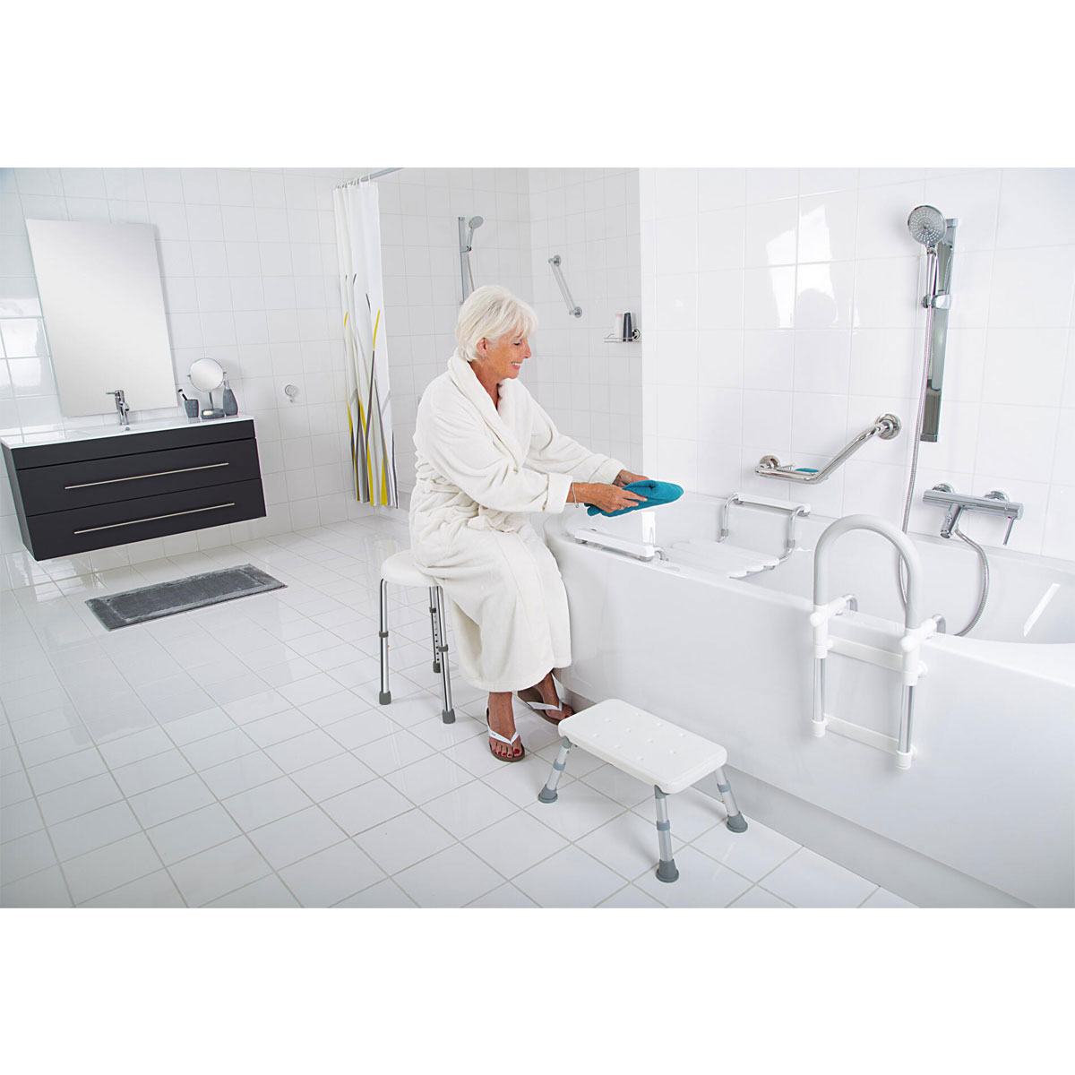 Ridder  Bad-Hocker höhenverstellbar Go weiß Bild 6
