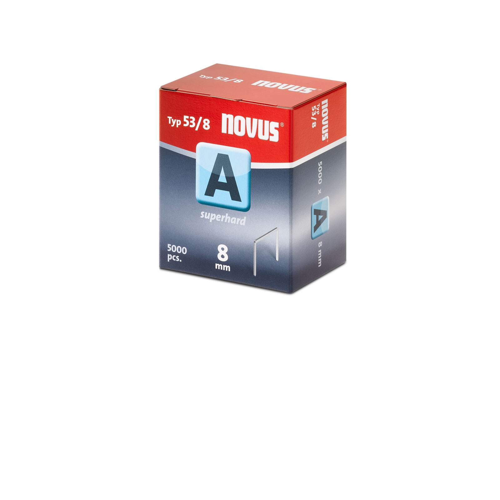 Novus Feindrahtklammer A Typ 53/8 SH GP 8 mm