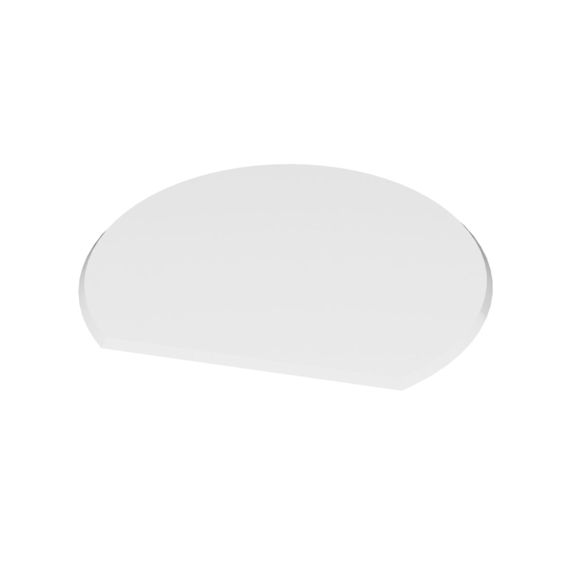 Glasbodenplatte, Stärke 8mm, 120x105cm, Kreisabschnitt Bild 1