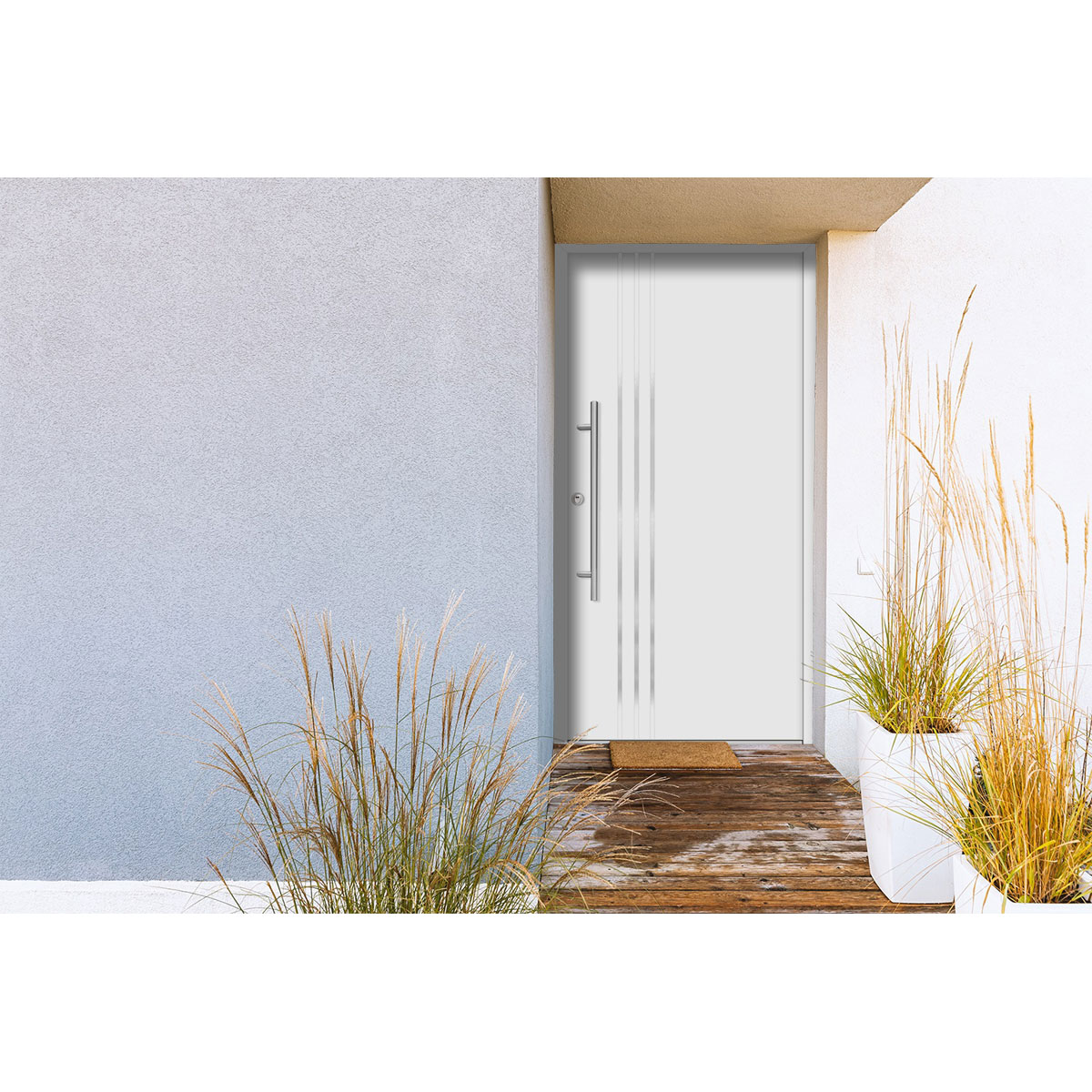 SplenDoor  Premium-Haustür Passivedoor Kalmar RC2 energiesparend einbruchsicher weiss 100 x 210 cm links Bild 2
