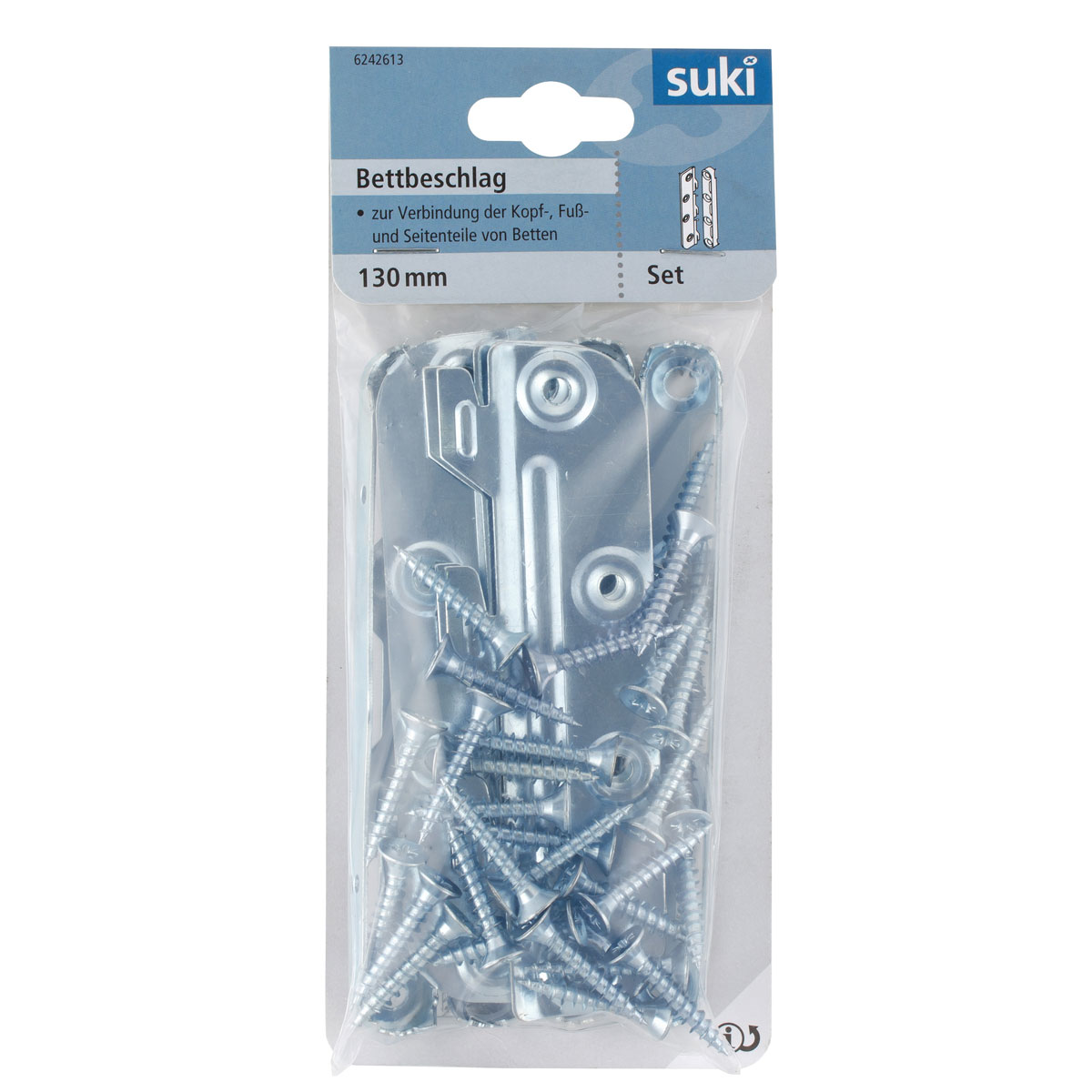 Suki Bettbeschlag-Set verzinkt 13 cm Bild 1