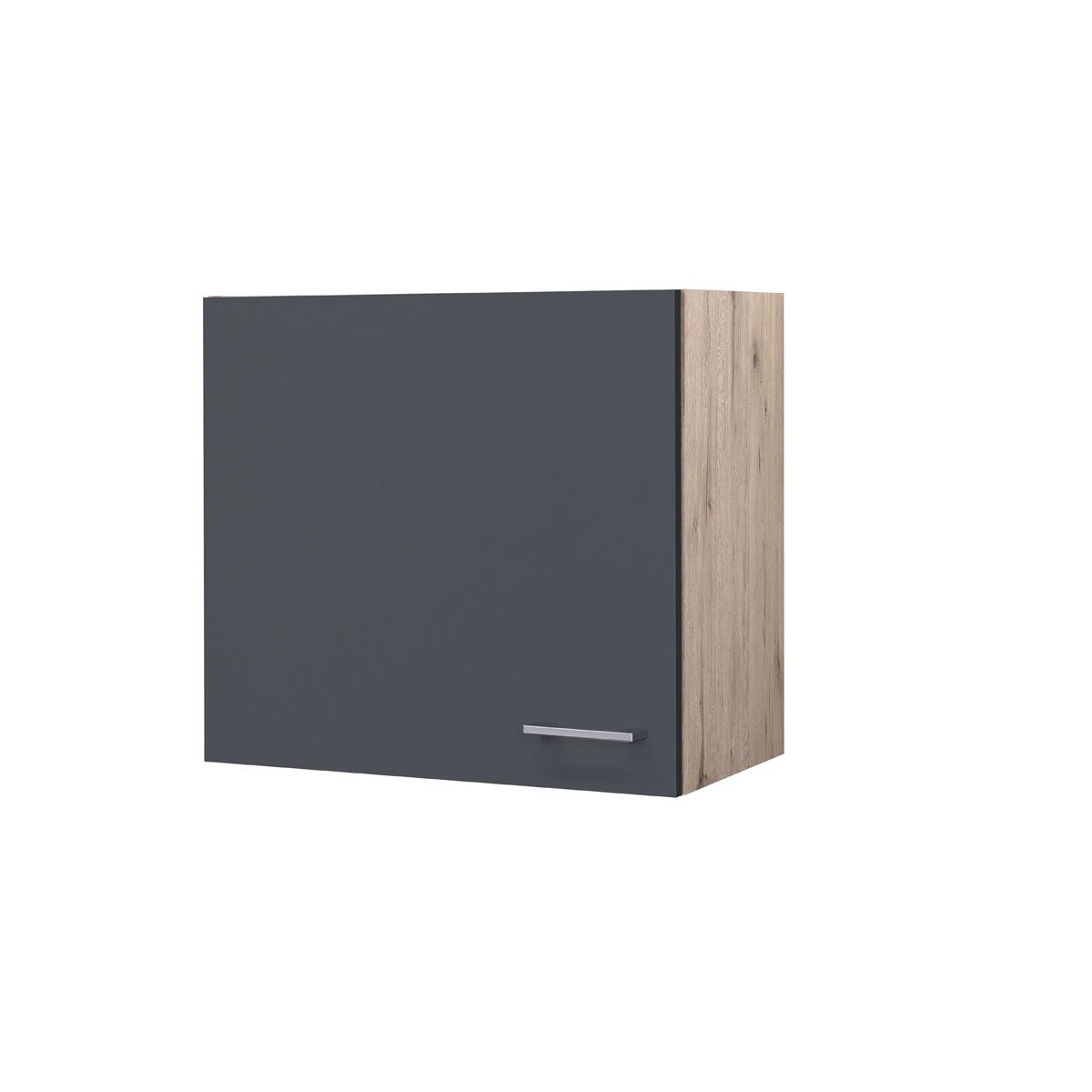 Flex-Well Küchenoberschrank „Tiago“, 60x54,8x32 cm, basaltgrau/San Remo Eiche